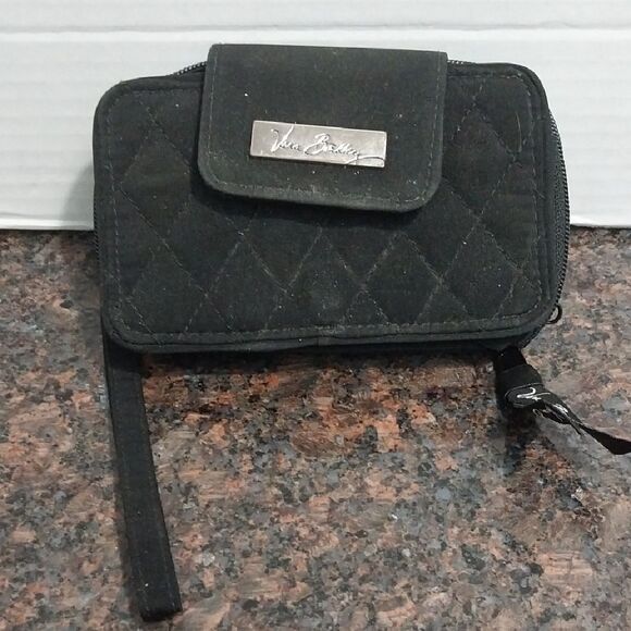 Vera Bradley Black Quilted Wallet - Picture 4 of 10